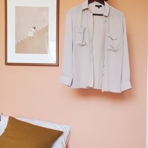 Premise Studio Silky Button Down Shirt